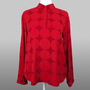 UNIQLO x Marimekko Red Blouse – Size XXS